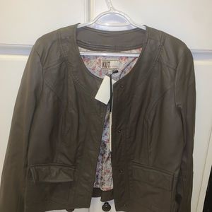 Kut from the Kloth jacket in coffee